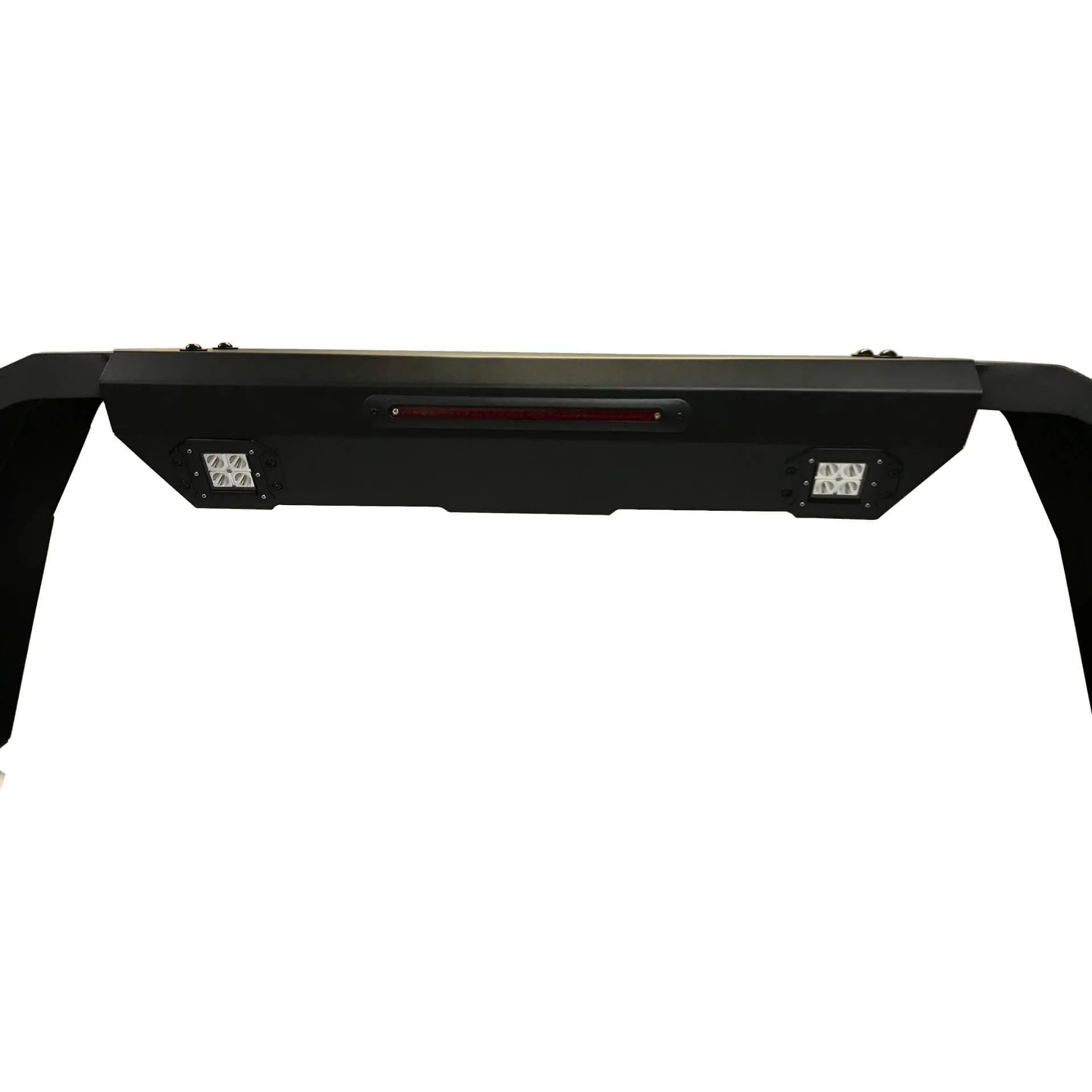 Black Side Mesh Roll Sports Bar with LED Work Lights for the Ford Ranger 2012 