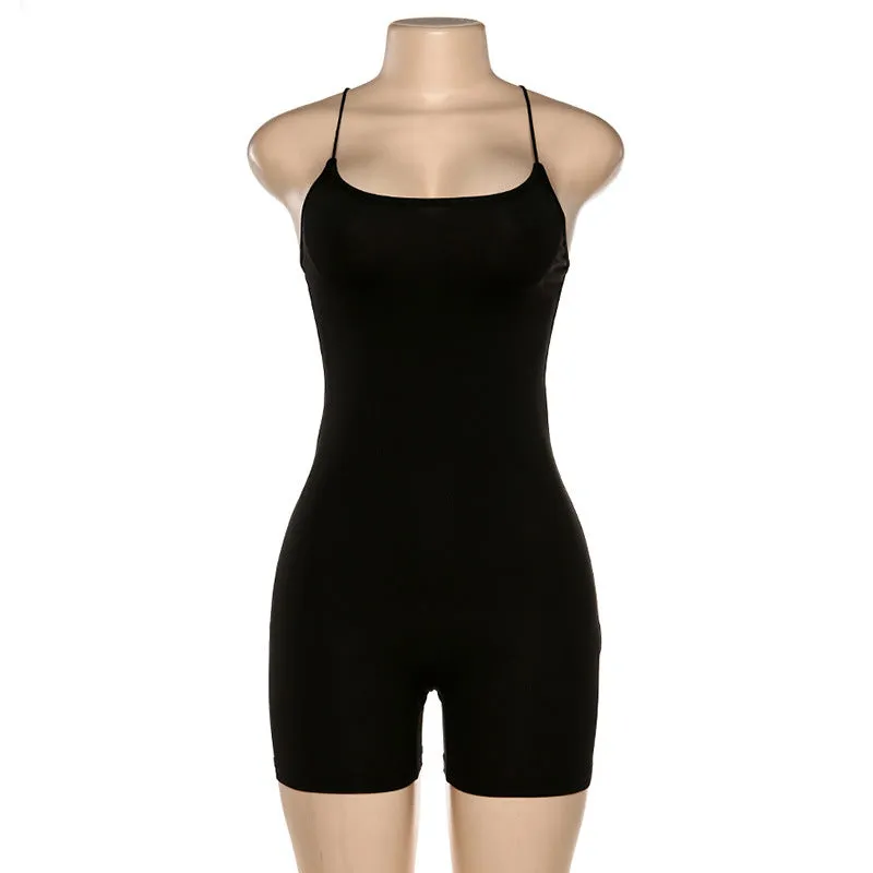 Black Skinny Spaghetti Strap sleeveless