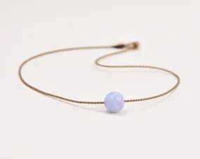 Blue Lace Agate - Classic Necklace