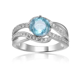 Blue Topaz Fashion Ring