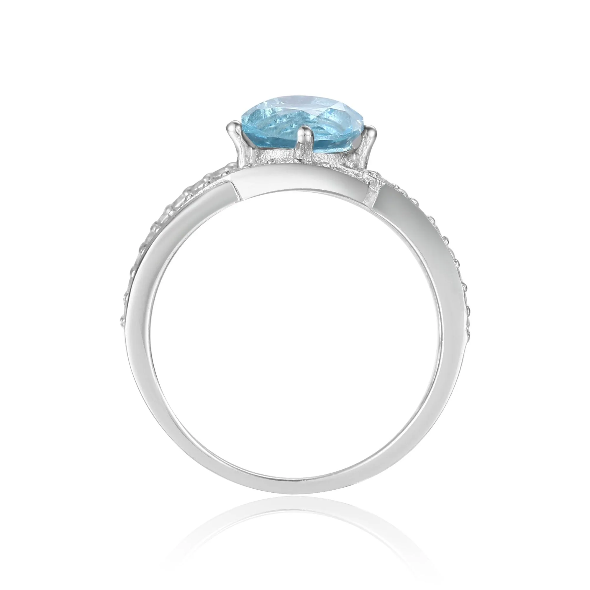 Blue Topaz Fashion Ring