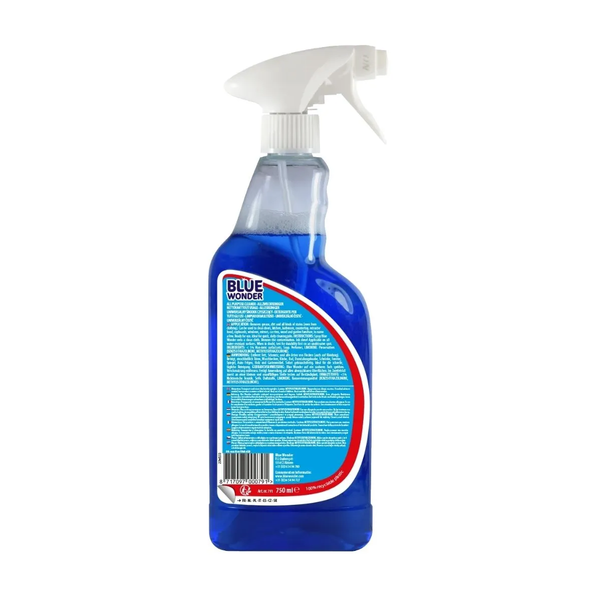 Blue Wonder Power All Purpose Cleaner Spray For Grease Dirt And Stains 750ML