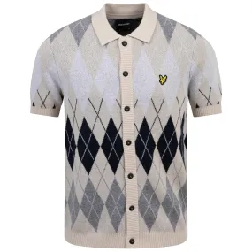 British Argyle Knitted Polo Cove - AW23