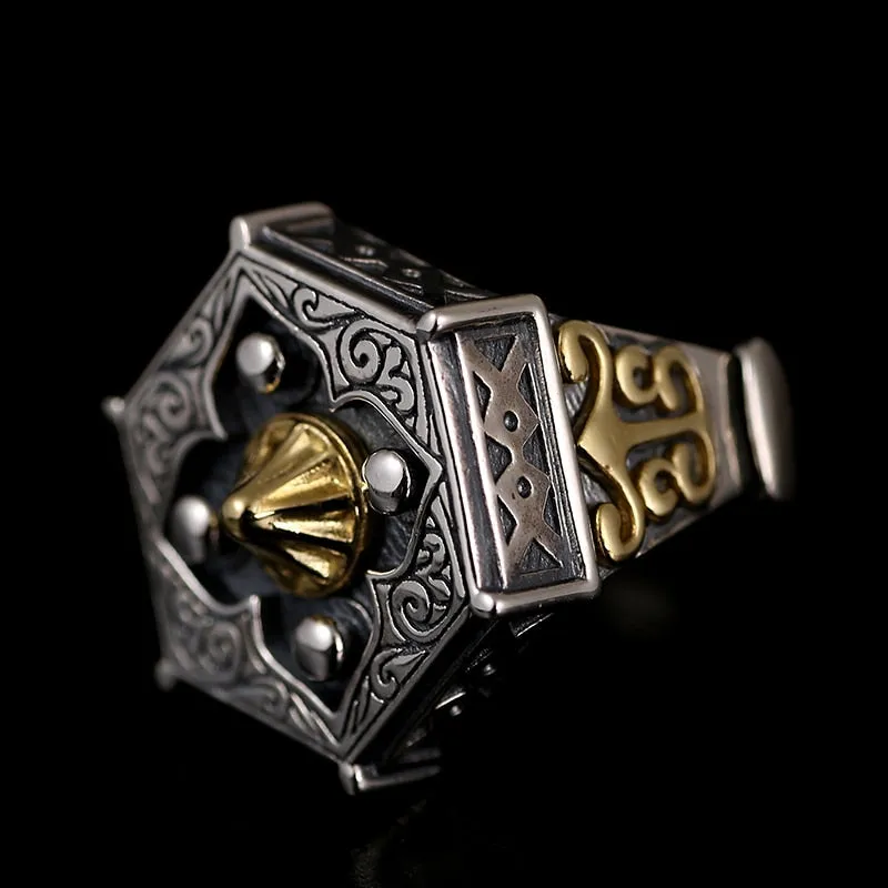 Buddhist Lotus 925 Sterling Silver Ring