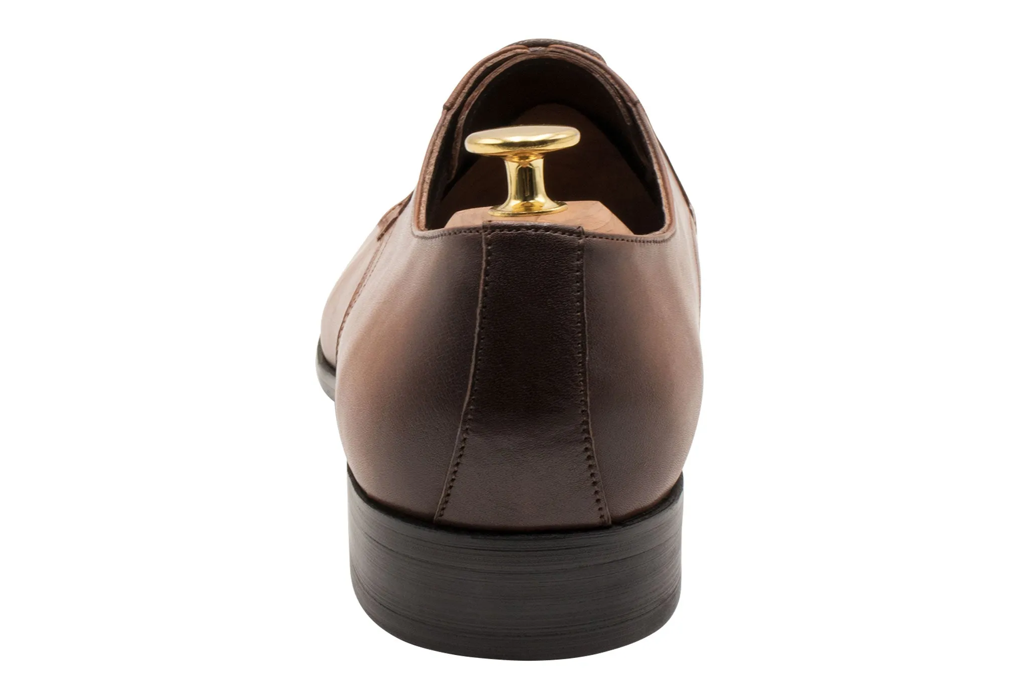 Caleta Blake Stitch Chestnut Derby