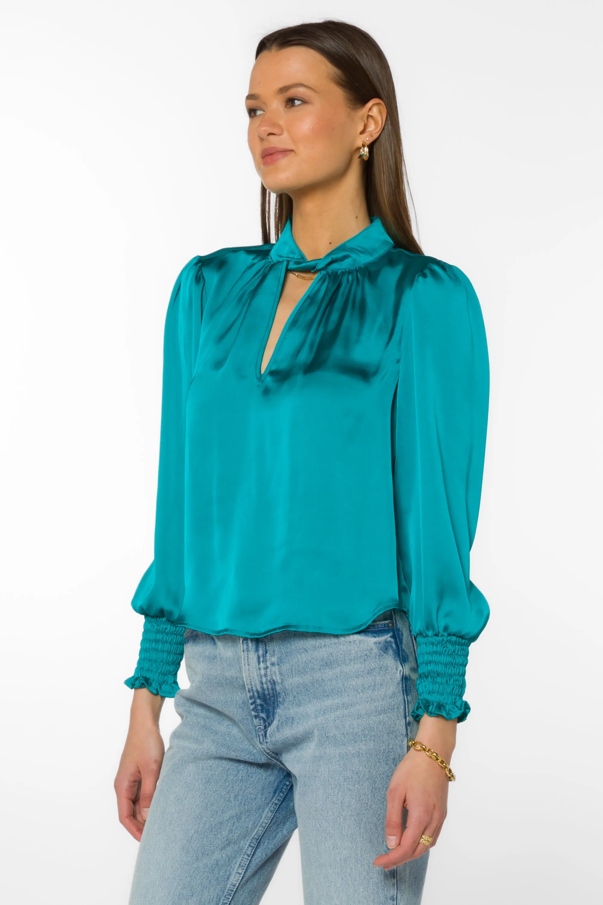 Camryn Peacock Blouse