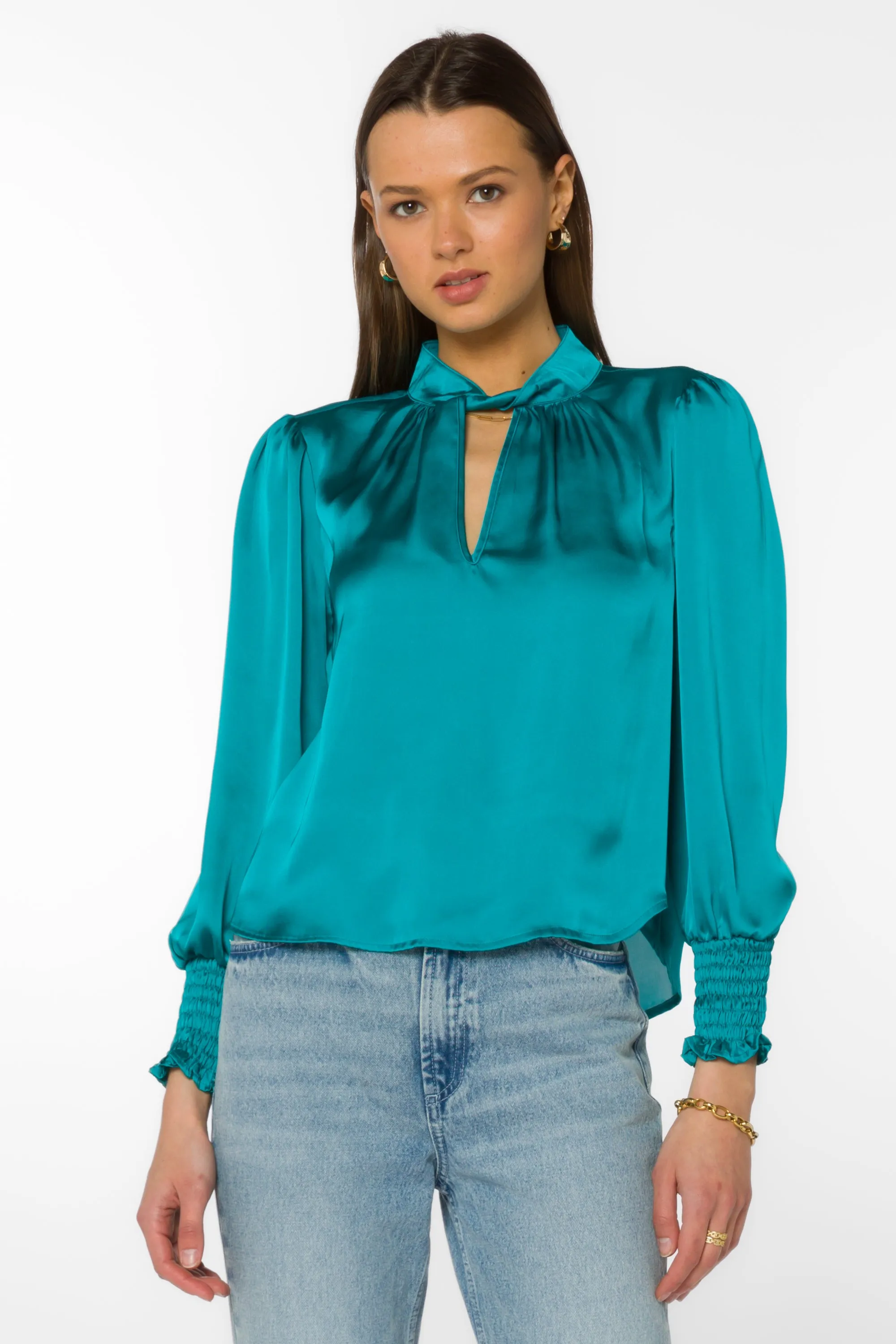 Camryn Peacock Blouse