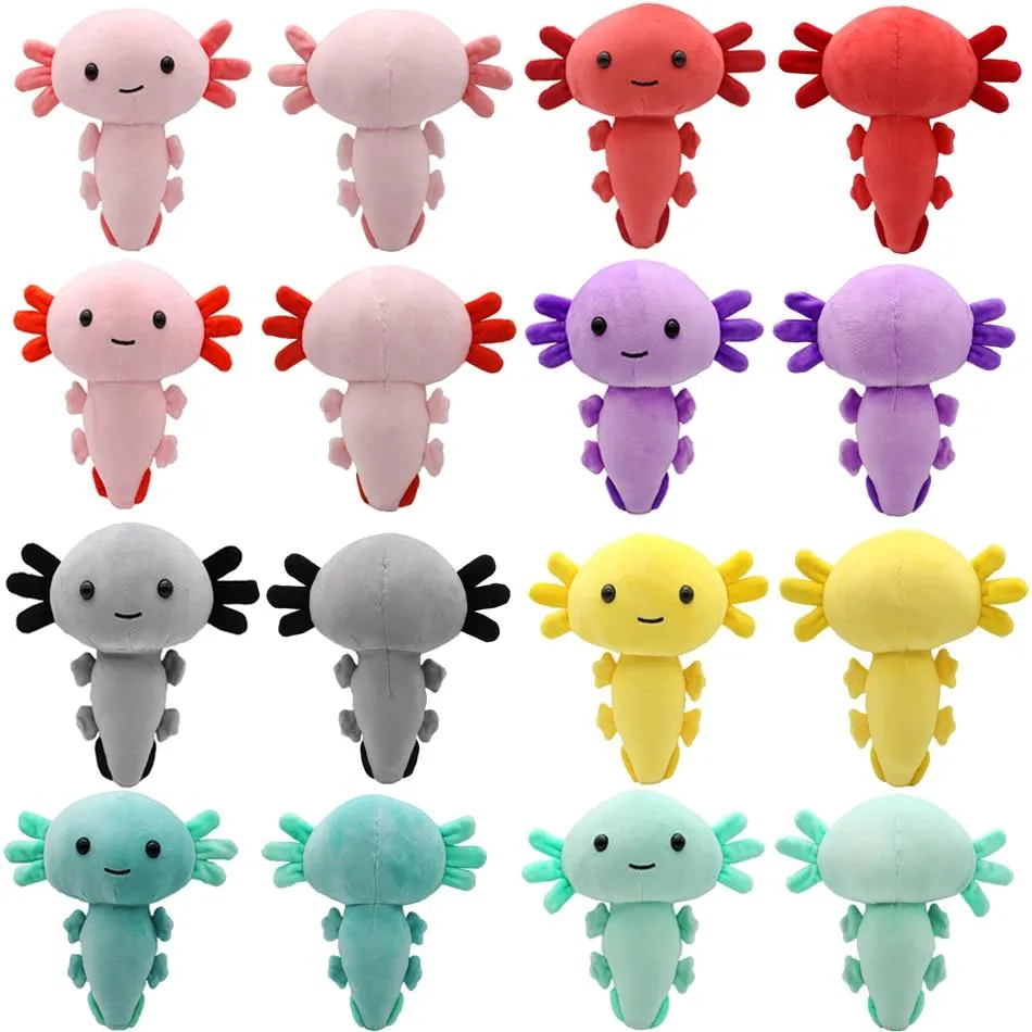 Cartoon Plush Axolotl Plush Toy Kawaii Animal Axolotl Plushies Figure Doll Toy Cartoon Pink Axolotl Stuffed Doll Gifts