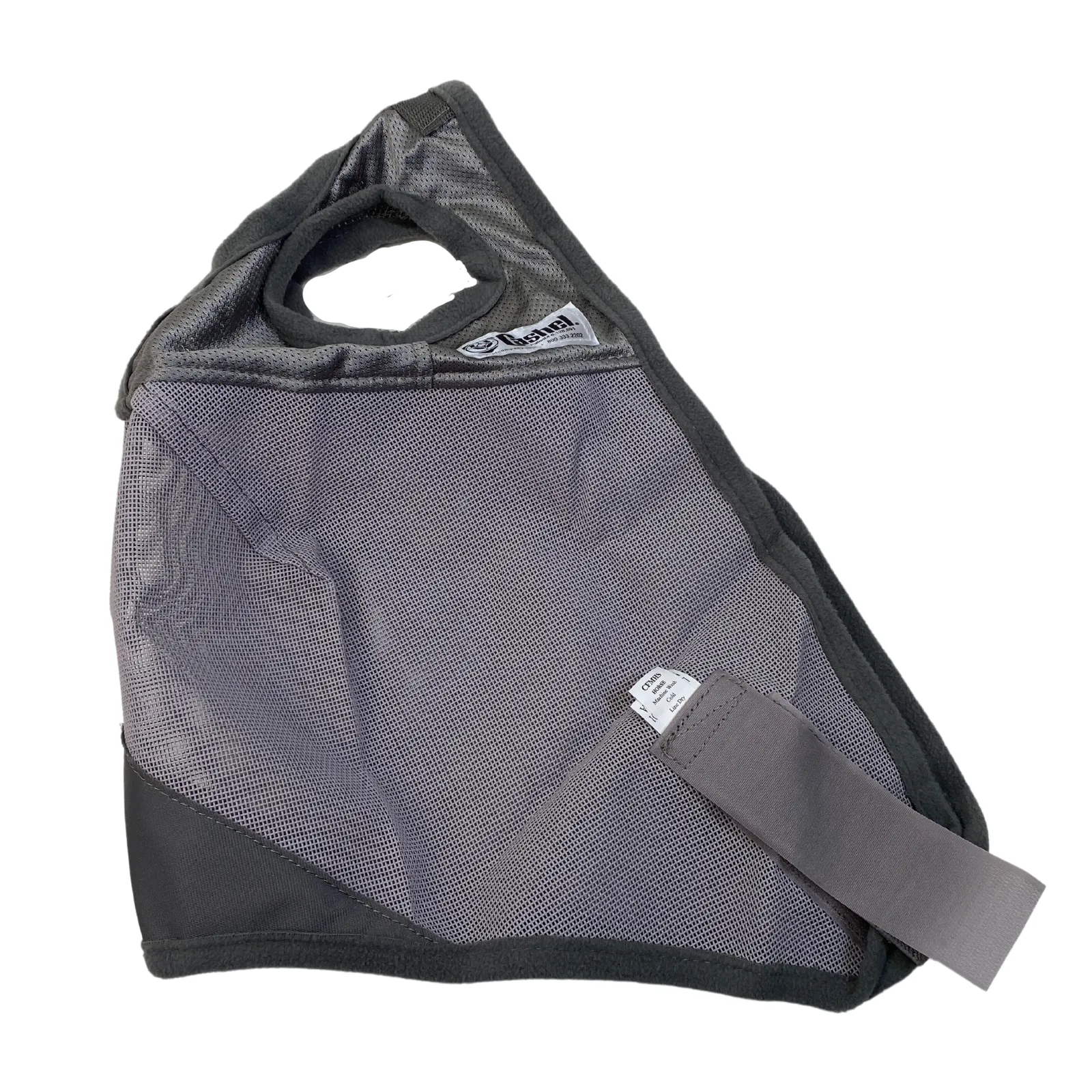 Cashel 'Crusader' Fly Mask in Grey - Quarter Horse/Cob