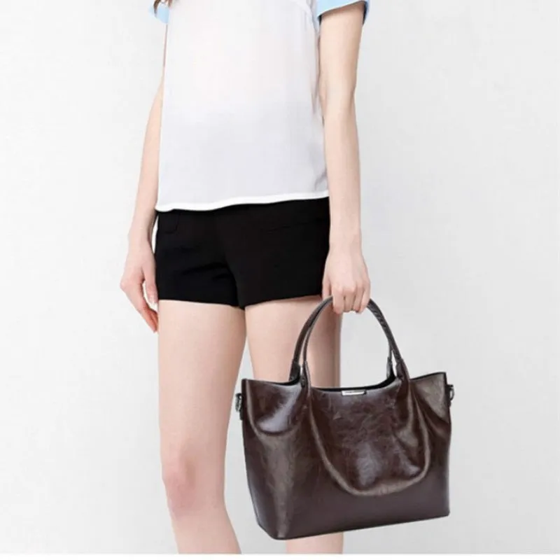 Casual Designer Leather Tote Bag, Shoulder Bag, Crossbody Bag and Handbag