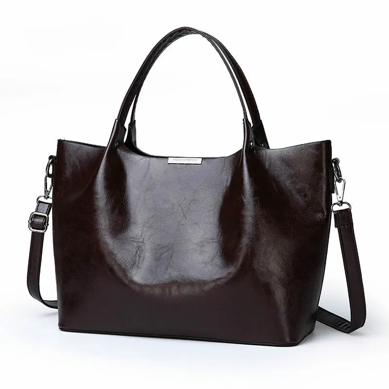 Casual Designer Leather Tote Bag, Shoulder Bag, Crossbody Bag and Handbag