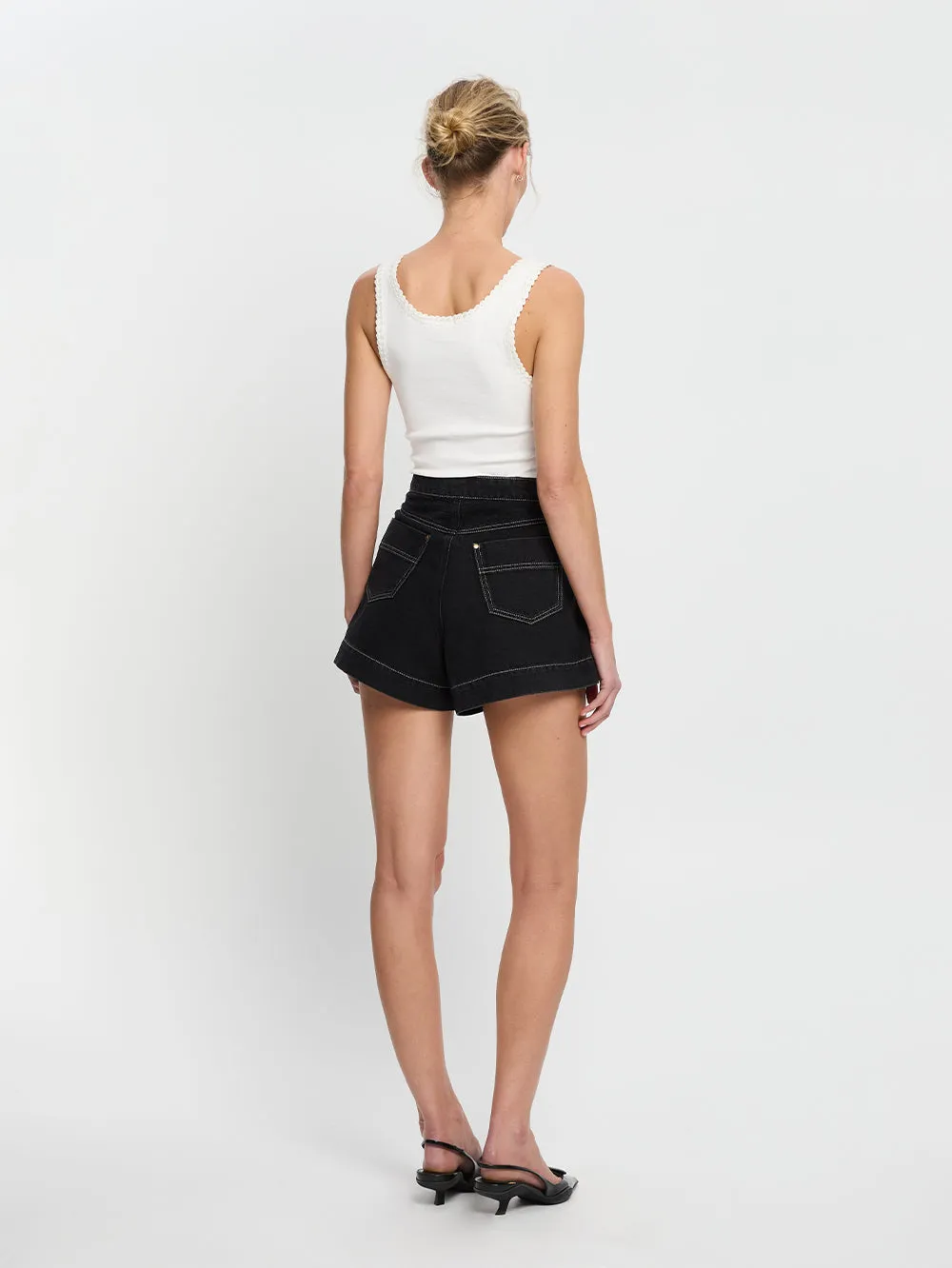 Celene Denim Short - Black