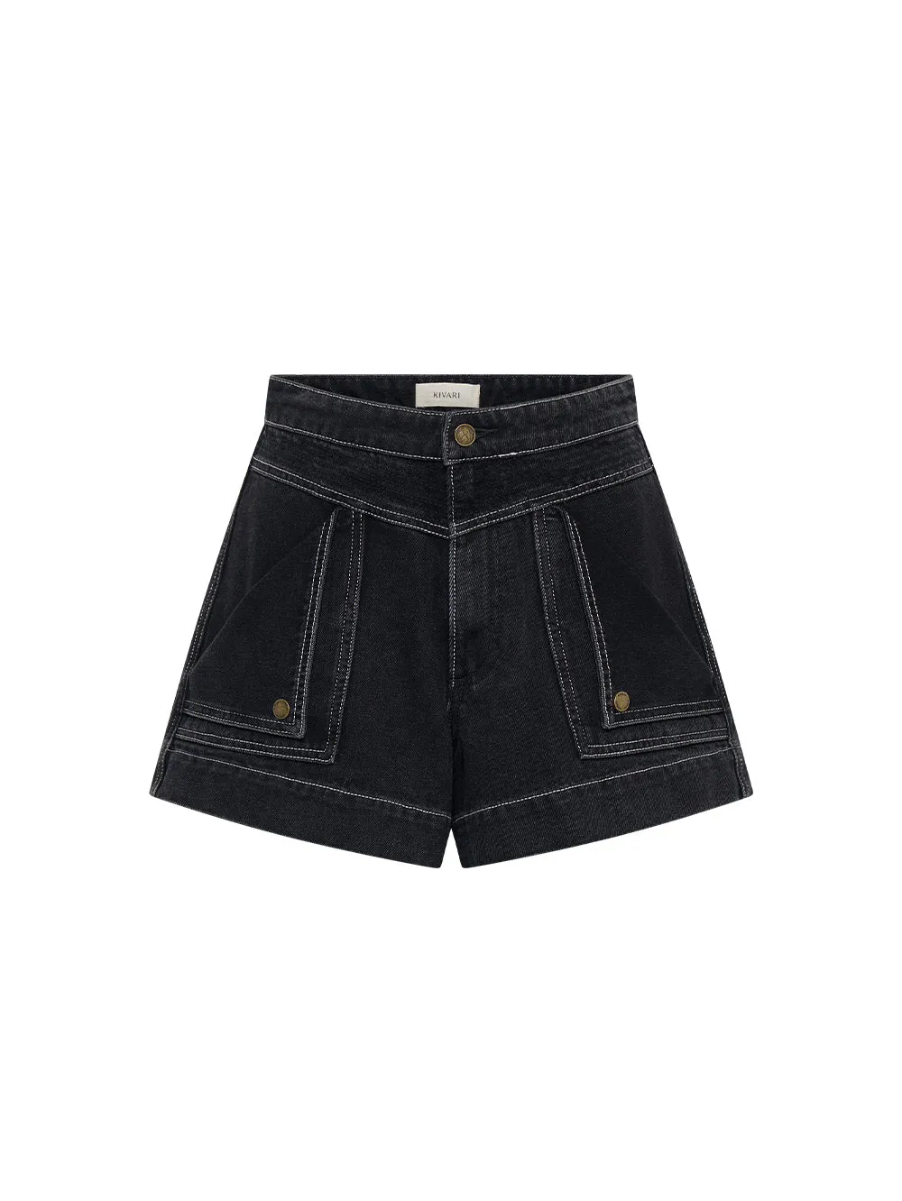 Celene Denim Short - Black