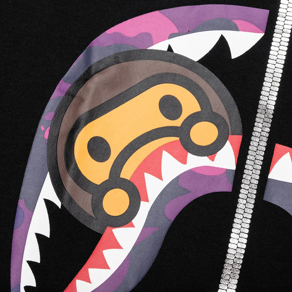 Color Camo Milo Shark Tee - Black/Purple