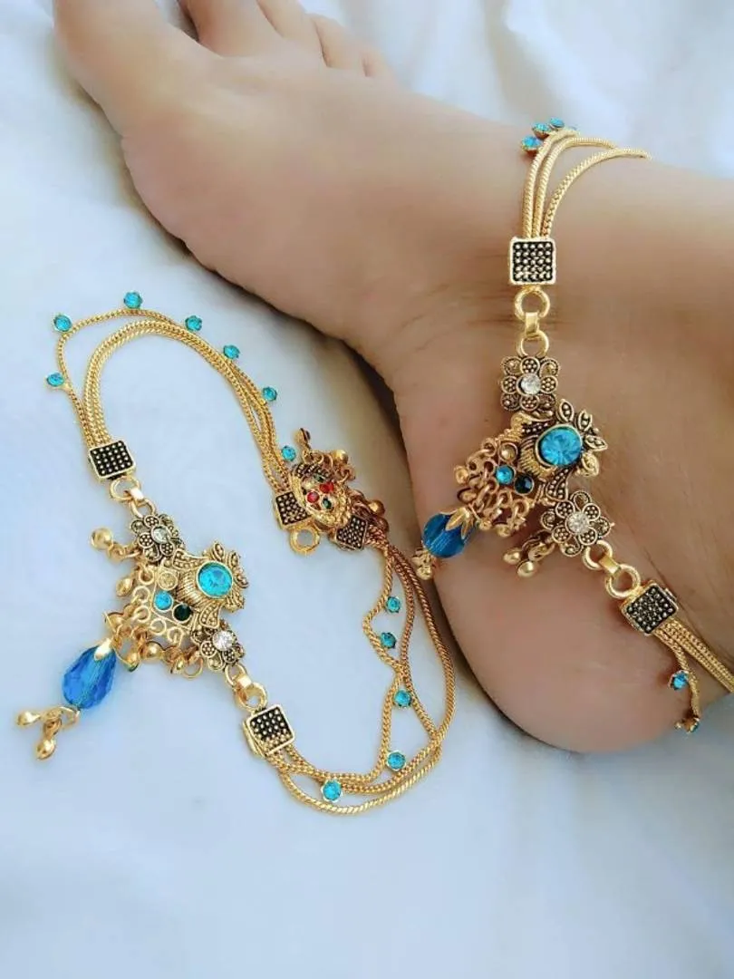 Compfortable Rajasthani Payal, Anklets with Royal looks