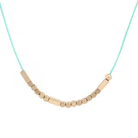 Copper Morse Code "Believe" Rope Necklace