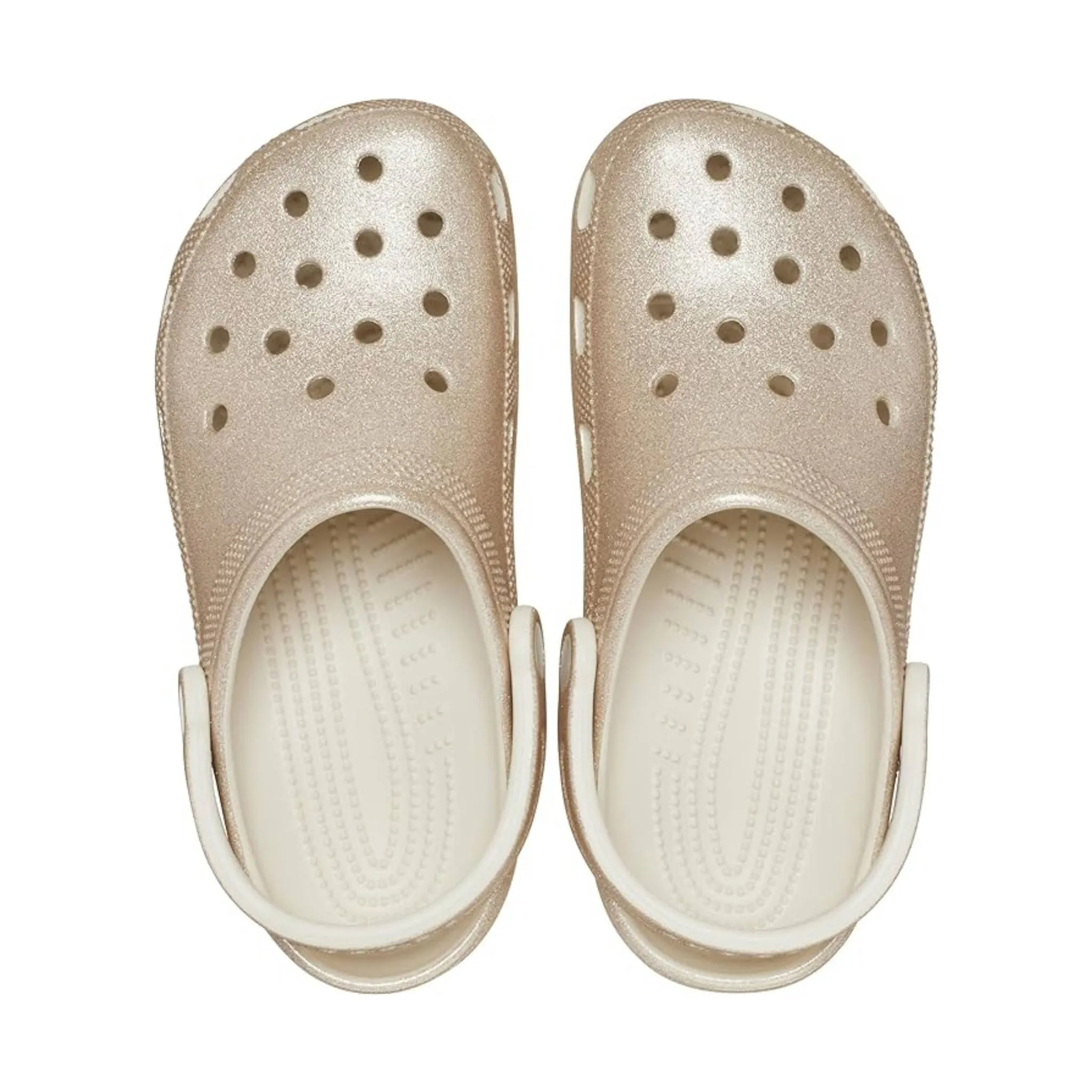 Crocs Classic Glitter Clog - Champagne Glitter