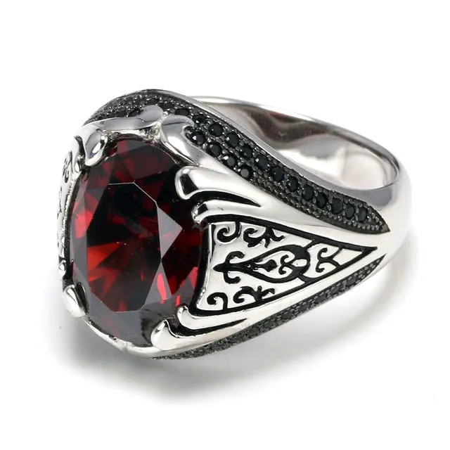 Cubic Zirconia 925 Sterling Silver Vintage Ring