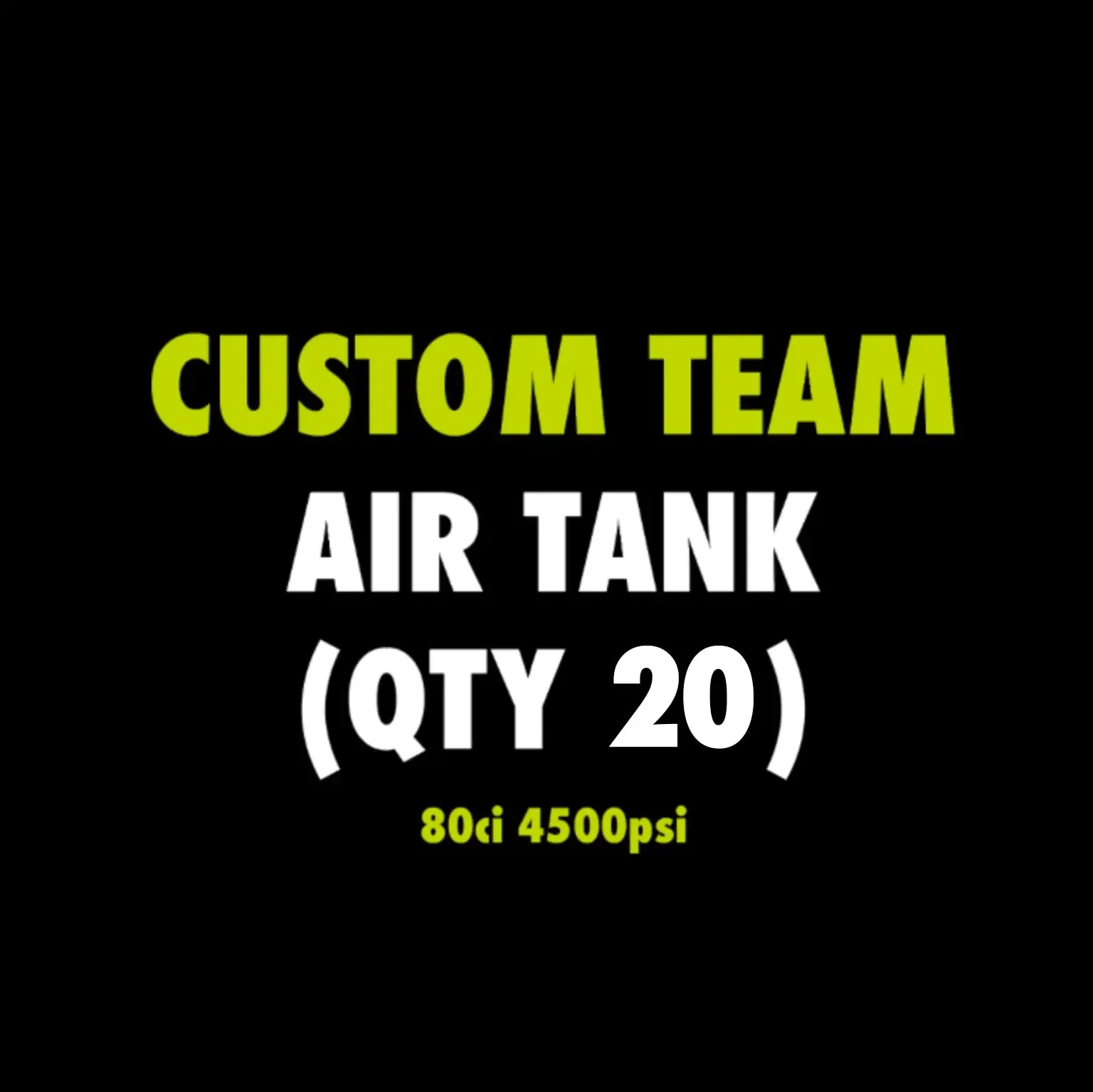 Custom Air Tank - 80ci / 4500 psi