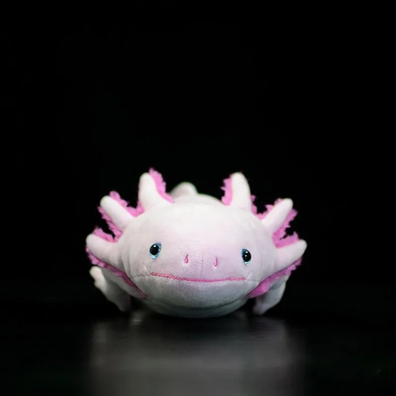 Cute Axolotl Soft Stuffed Plush Toy Realistic Simulation Ambystoma Mexicanum Pink Dinosaur Animal Model Doll For Kids Audlt Gift