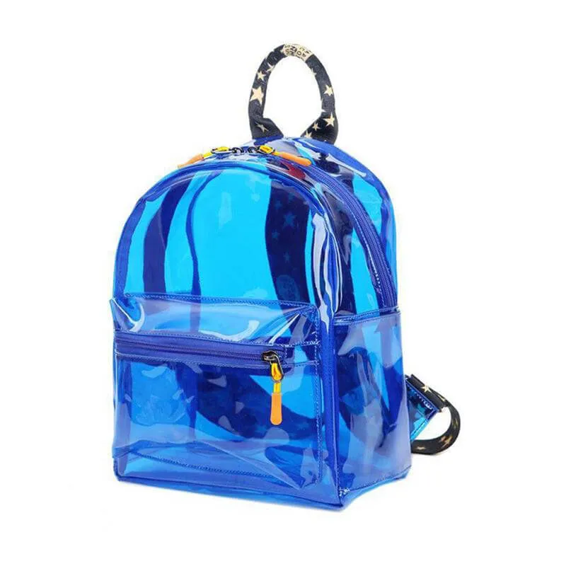 Cute Clear Mini Backpack Transparent Bookbag PVC for Women