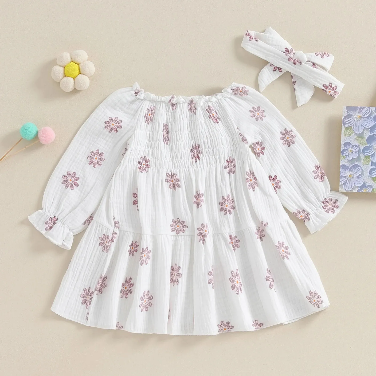 DAHLIA Smocked Floral Dress