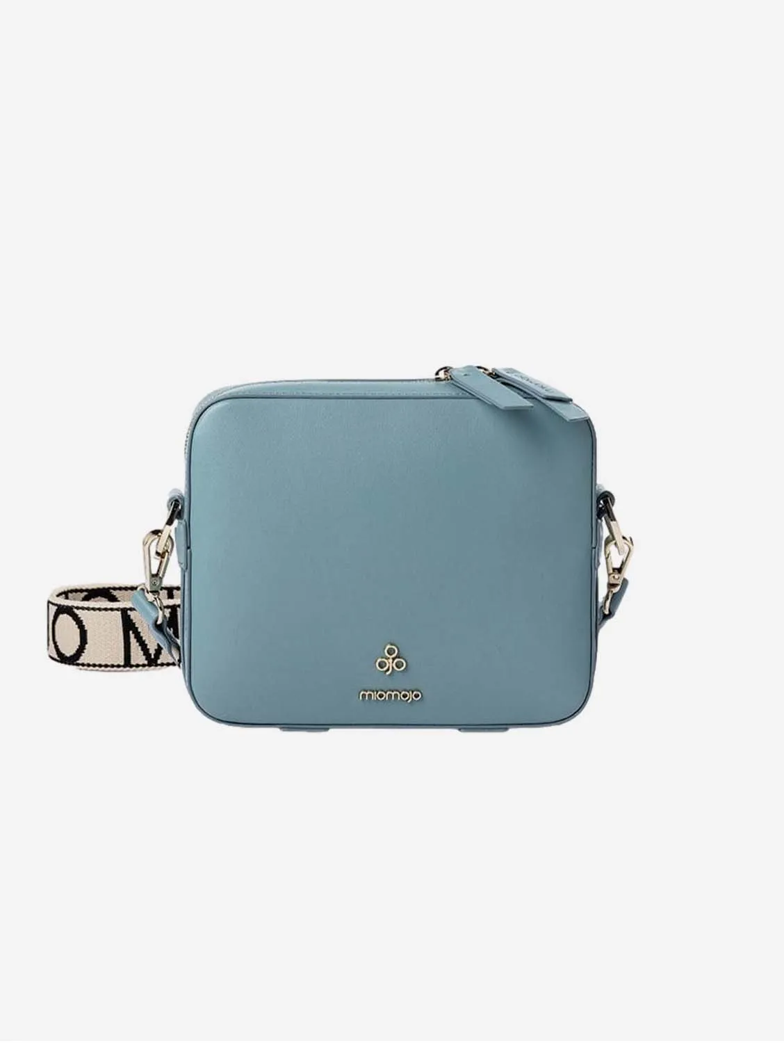 Dalila Apple Leather Vegan Crossbody Bag | Sky