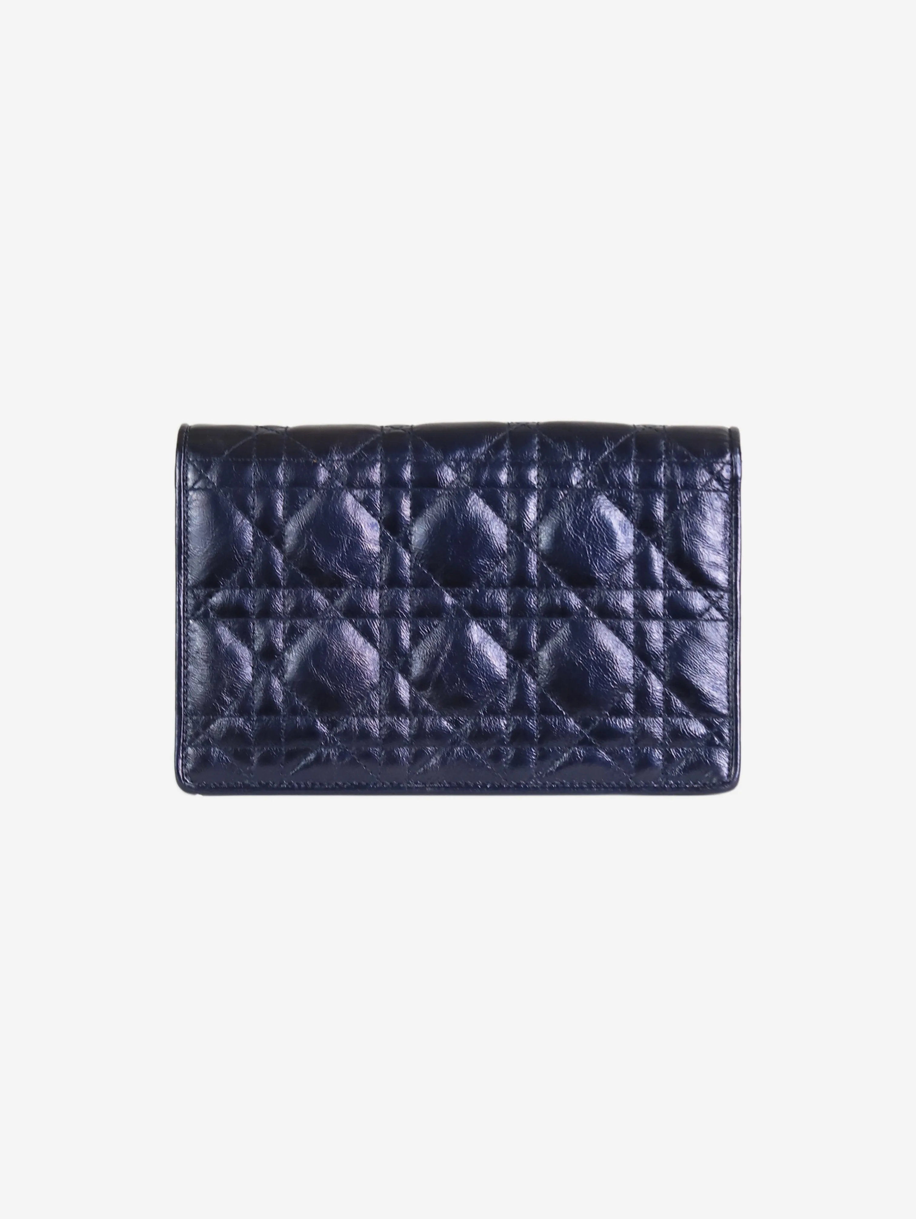 Dark blue 2016 Lady Dior pouch