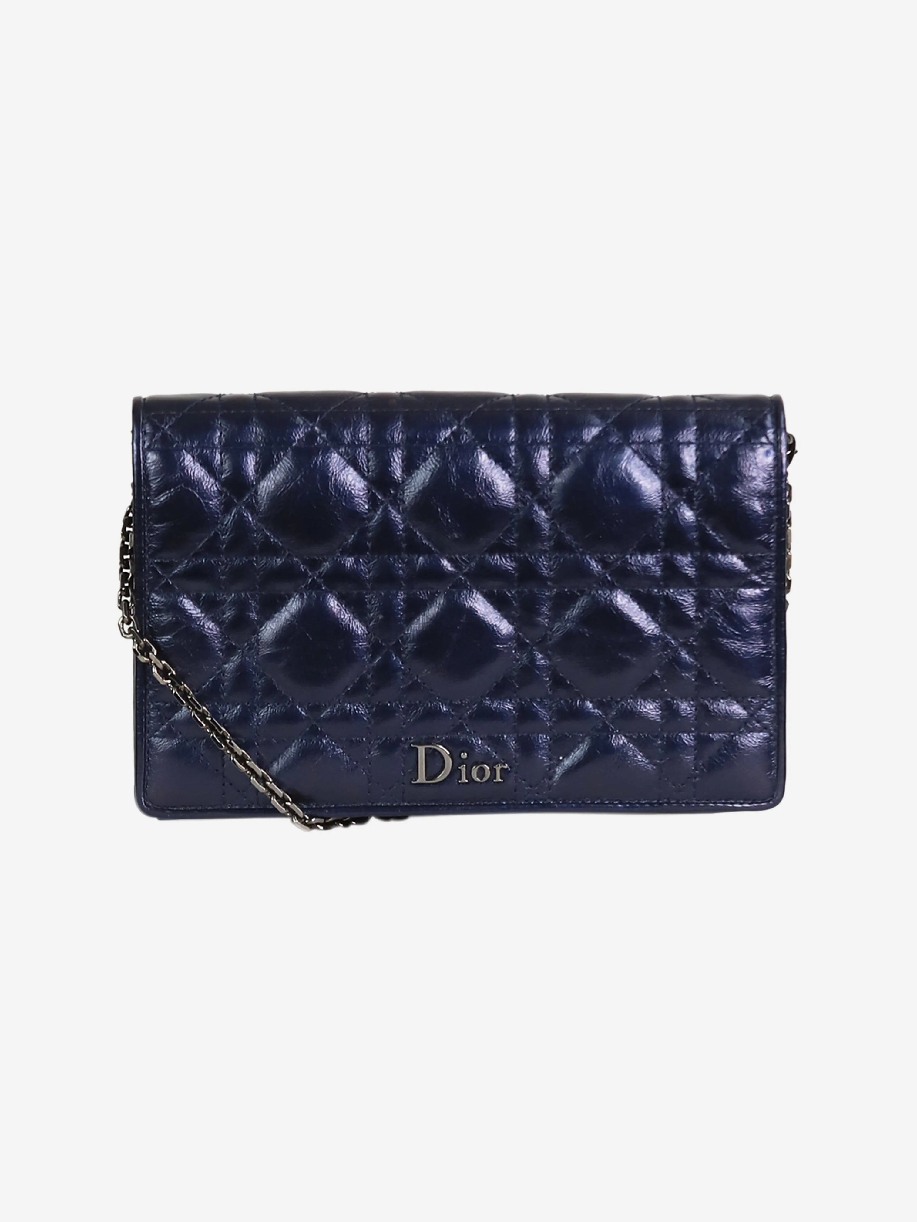 Dark blue 2016 Lady Dior pouch