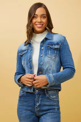 DESTINY SEQUIN DENIM JACKET