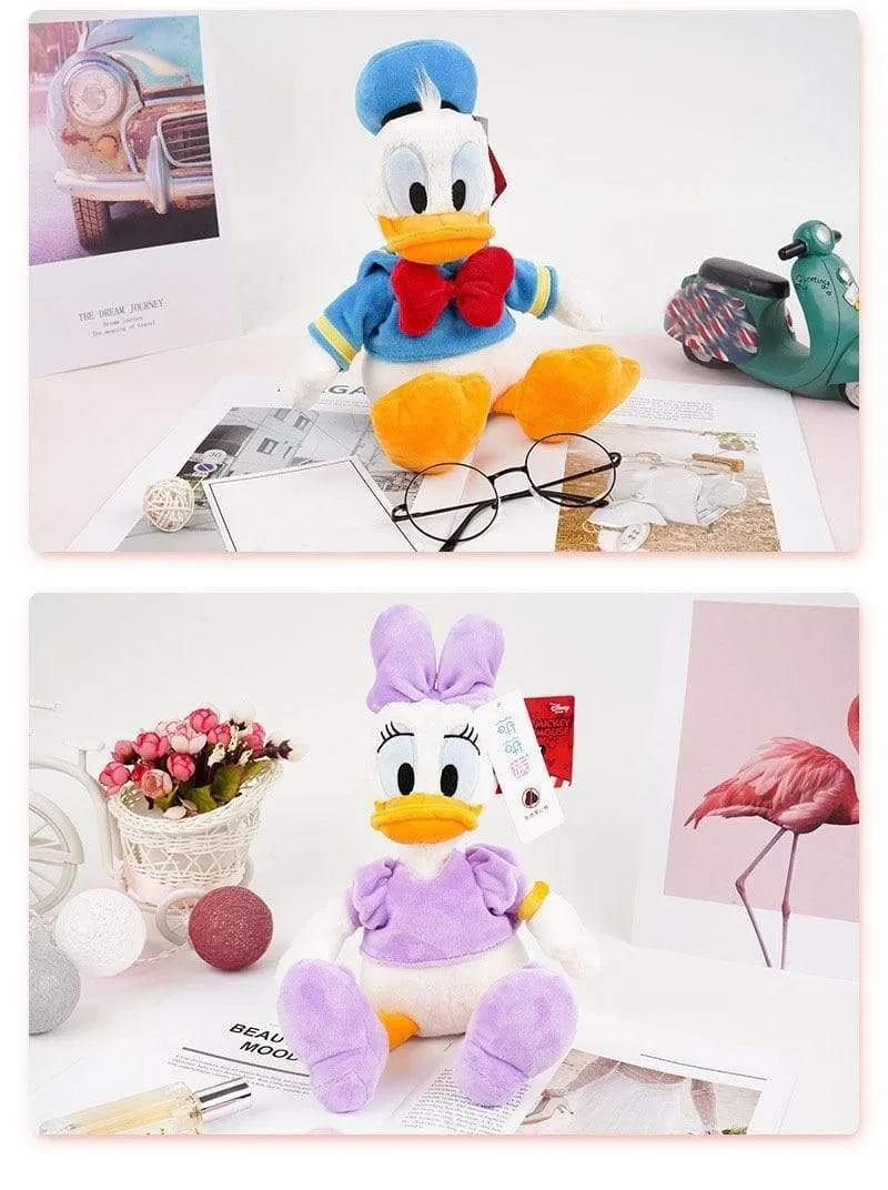 Disney Donald Duck Daisy Plush Toys Cartoon Animal Mickey Minnie Mouse Stuffed Toy Dolls Kids Birthday Christmas Presents Gift