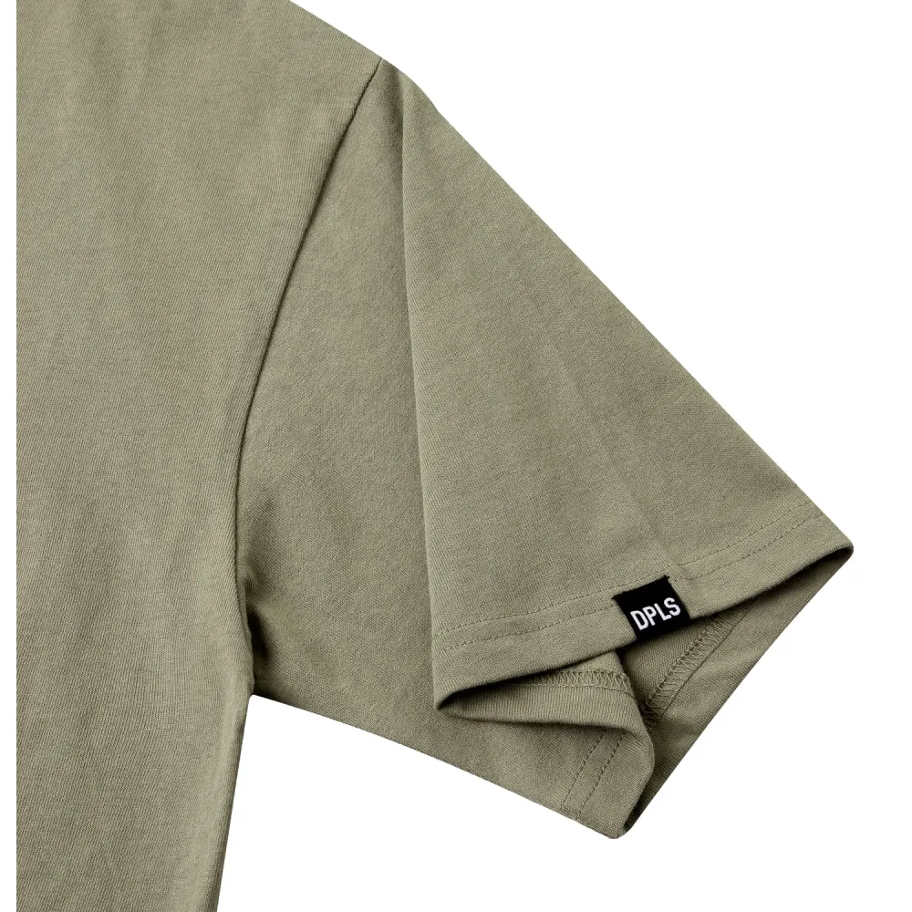 DPLS HOLOGRAM REFLECTIVE POCKET TEE-OLIVE