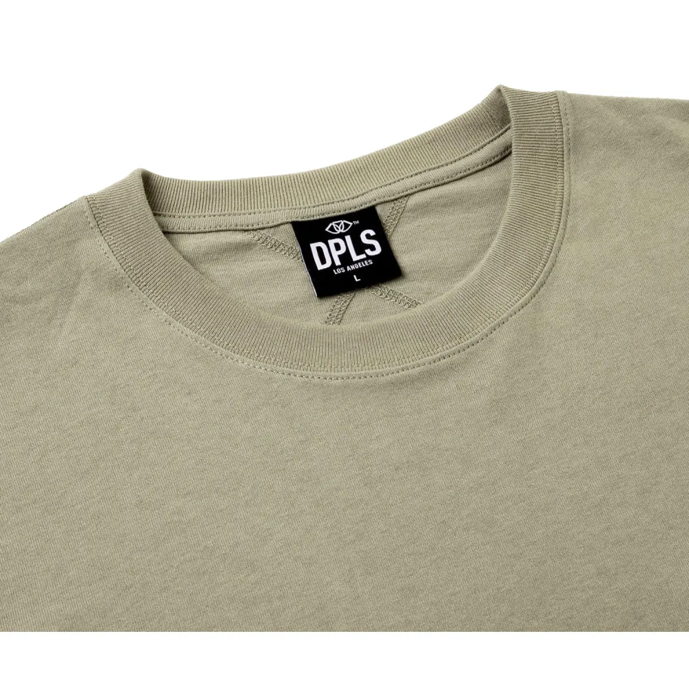 DPLS HOLOGRAM REFLECTIVE POCKET TEE-OLIVE