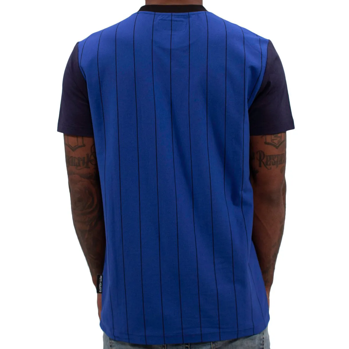 Emotional Control Pinstripe Tee Blue