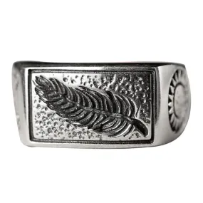 Engraved Leaf, Arrows and Sun 925 Sterling Silver Handmade Vintage Steampunk Biker Ring