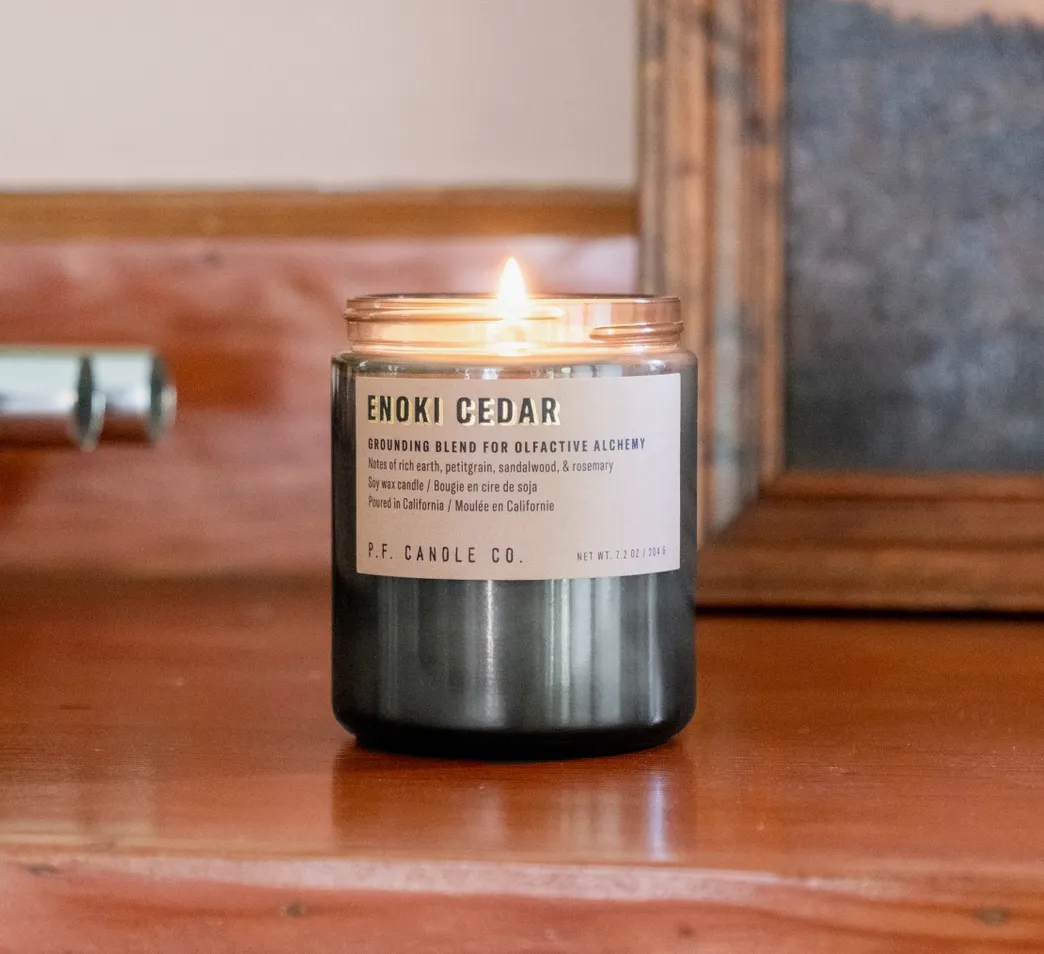 Enoki Cedar Soy Candle