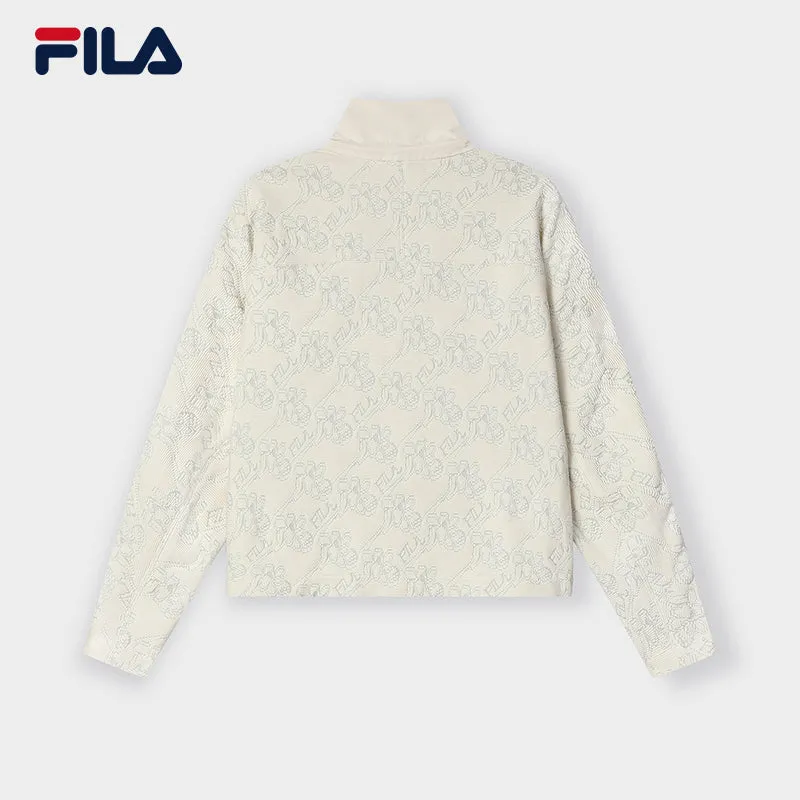 FILA CORE WHITE LINE FILA EMERALD Women's Knit Top in Olive Green