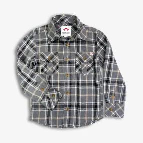 Flannel Shirt - Greige Plaid