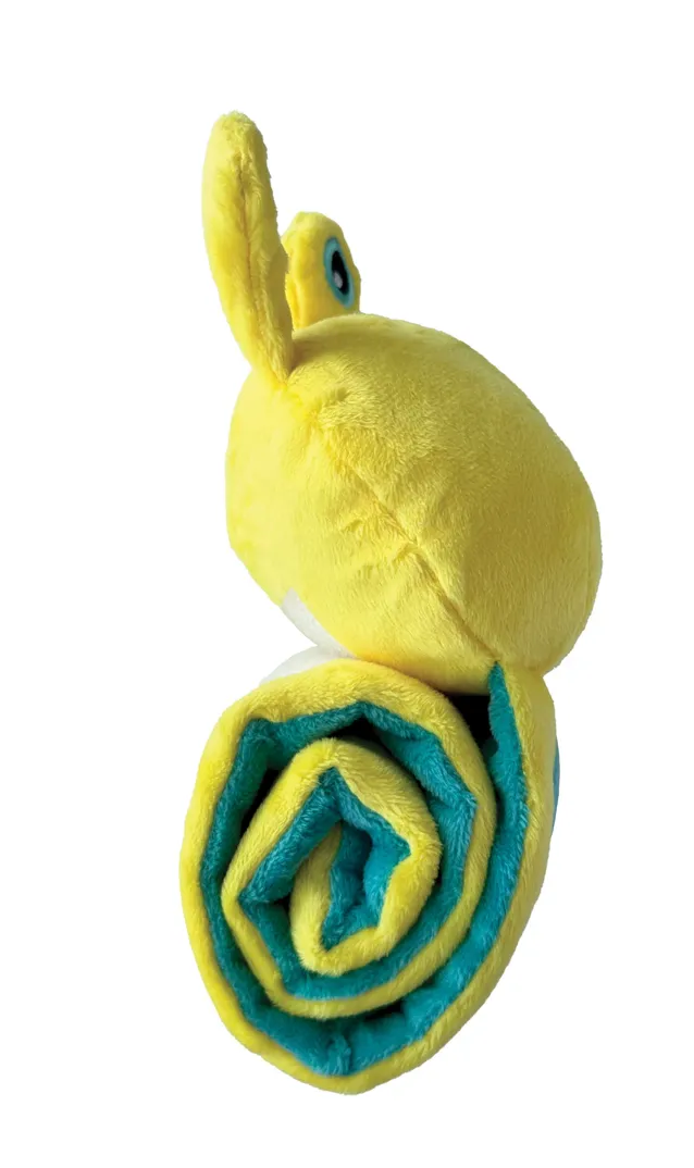 FouFouBrands Hide 'n Seek Roll Ups Dog Toy - Snail