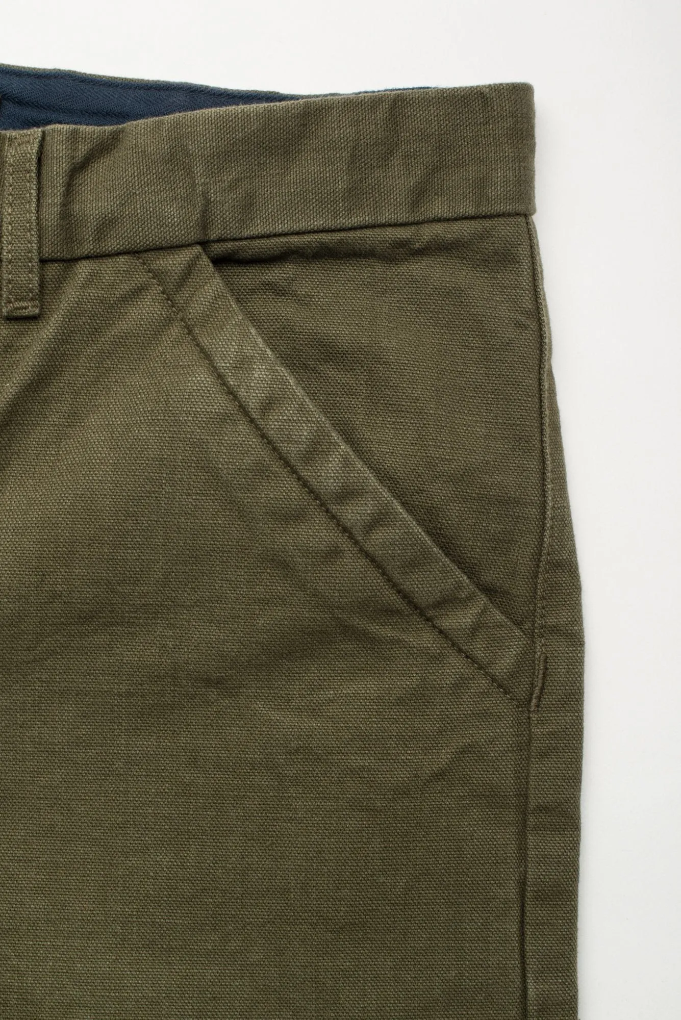 Freenote Cloth - Workers Chino Slim Fit 14oz Slub Army Green