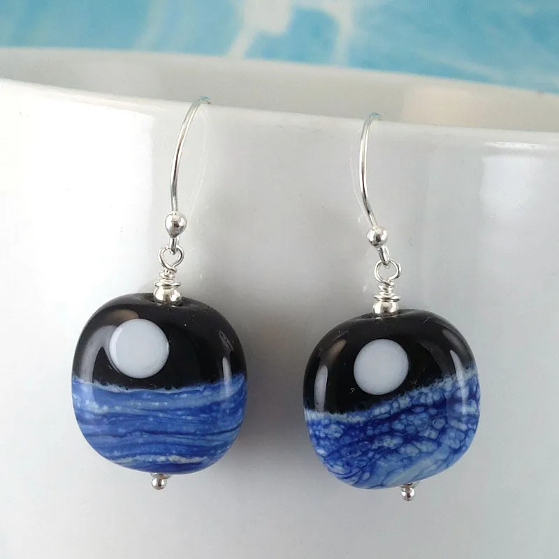 full moon sail earrings