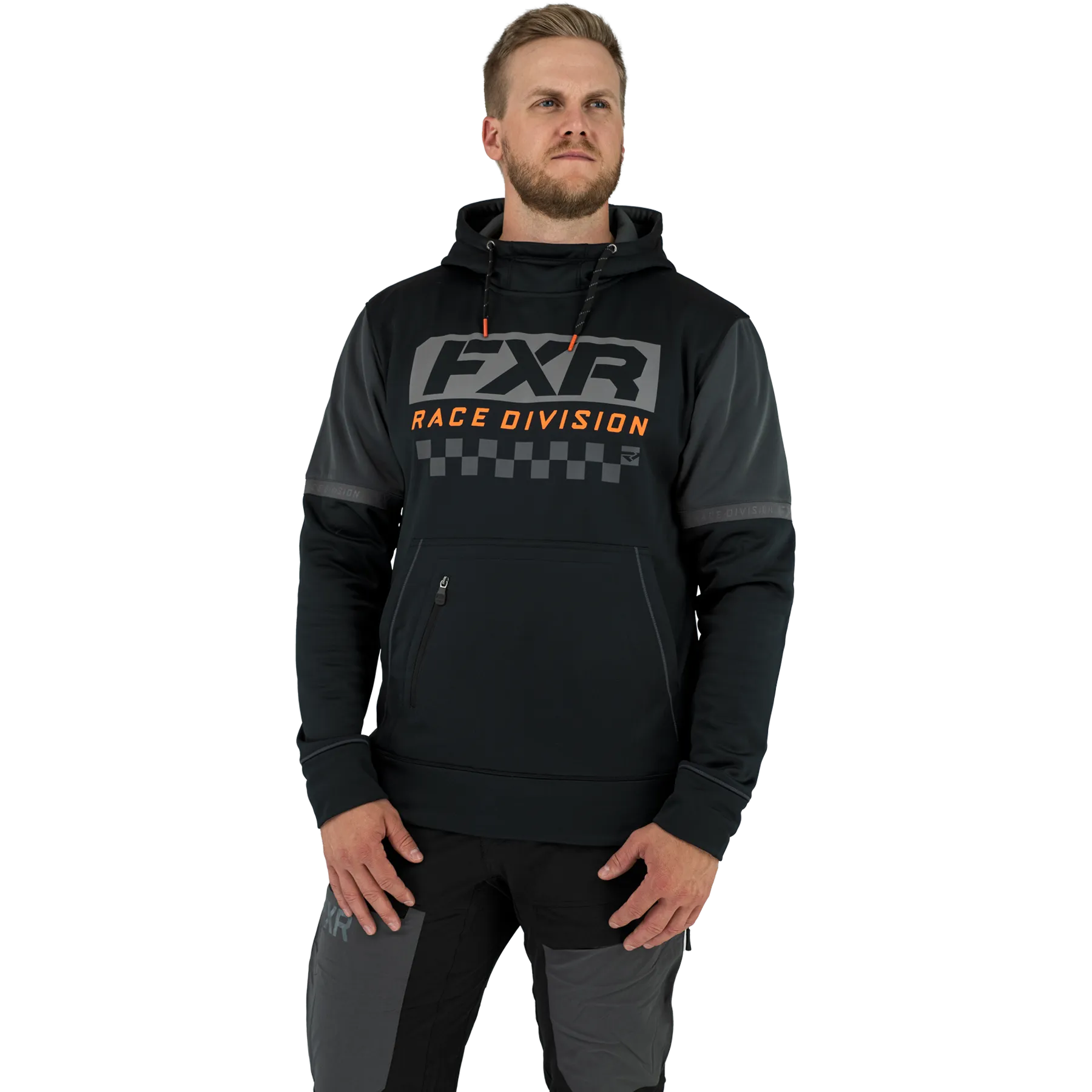 FXR Race Division Tech Pullover Fleece Black/Orange