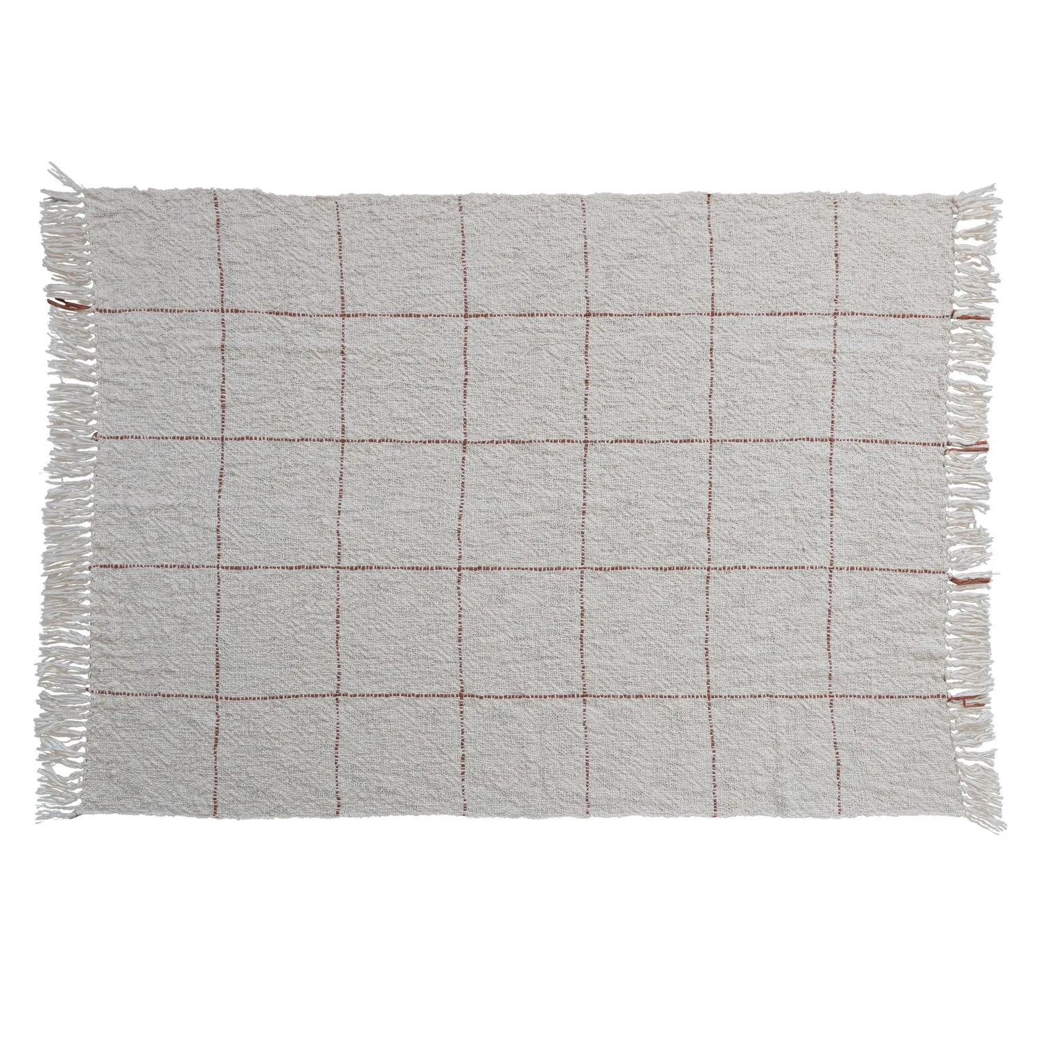 GRID COTTON THROW