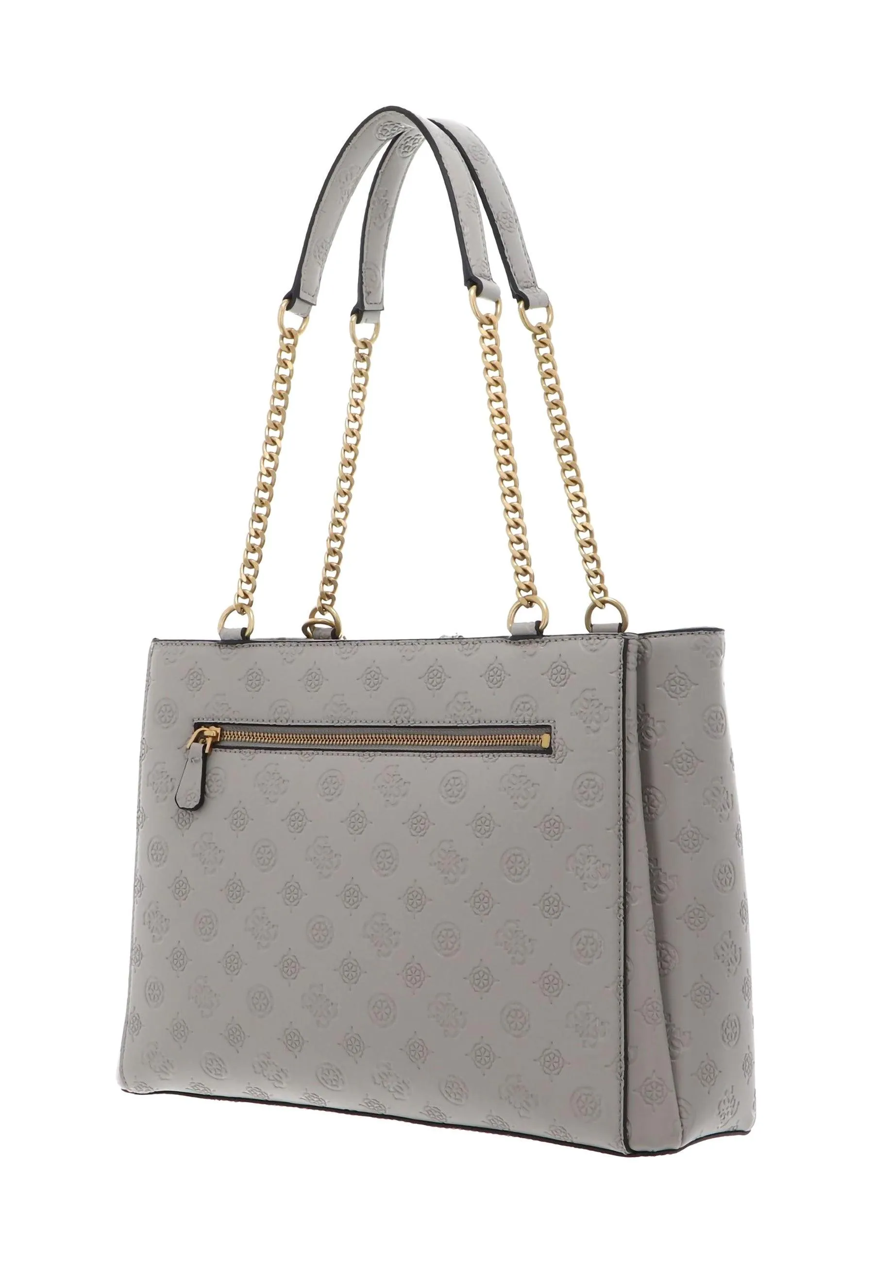 GUESS G James Logo Borsa Girlfriend Carryall Taupe Grigio PD931323