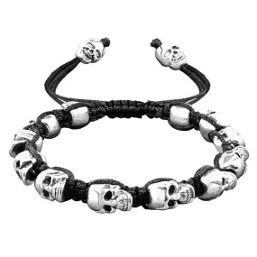 Handmade Skull Beaded Rope Bohemian Bracelet