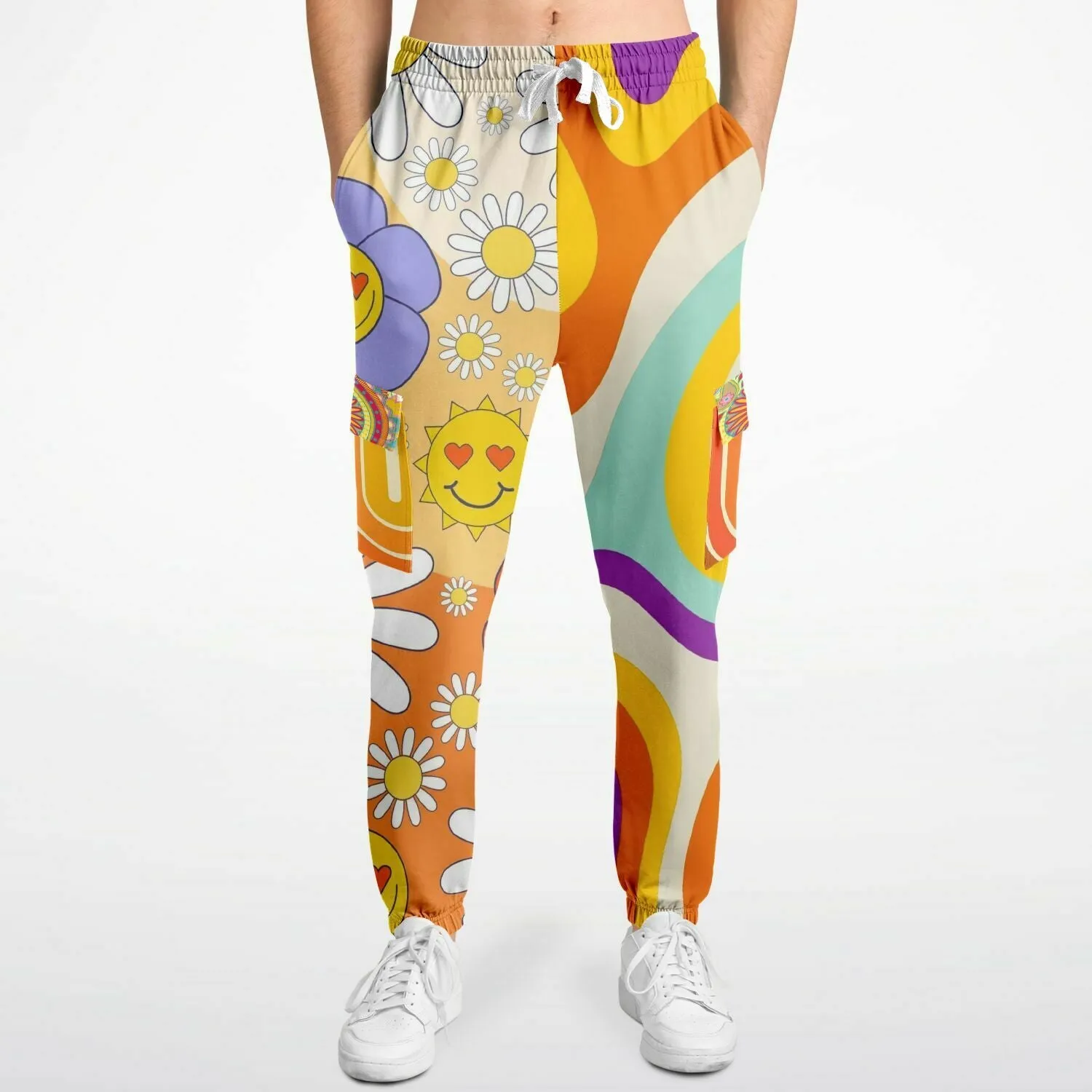 Happy Valley Retro Floral Unisex Eco-Poly Cargo Joggers