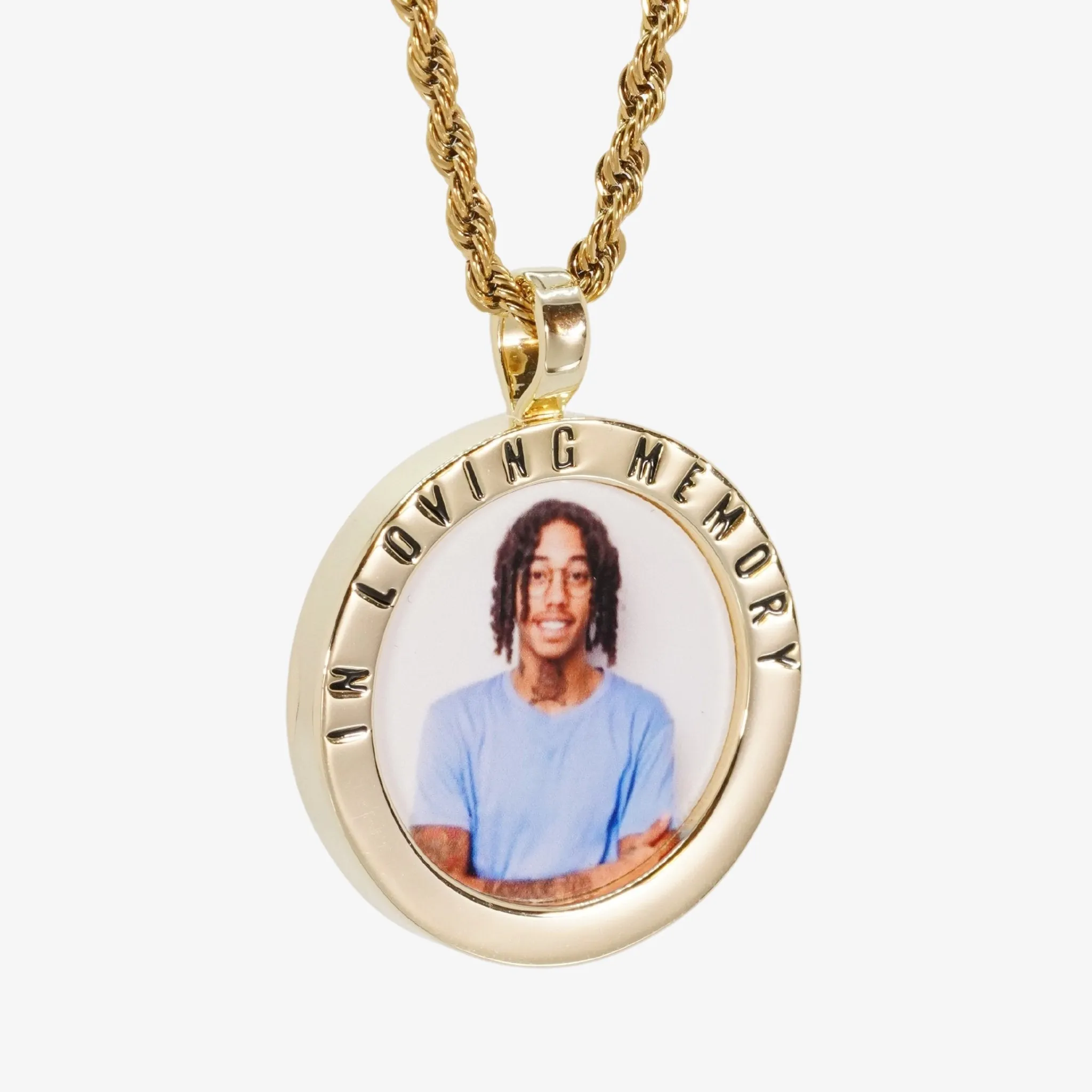 In Loving Memory Photo Pendant