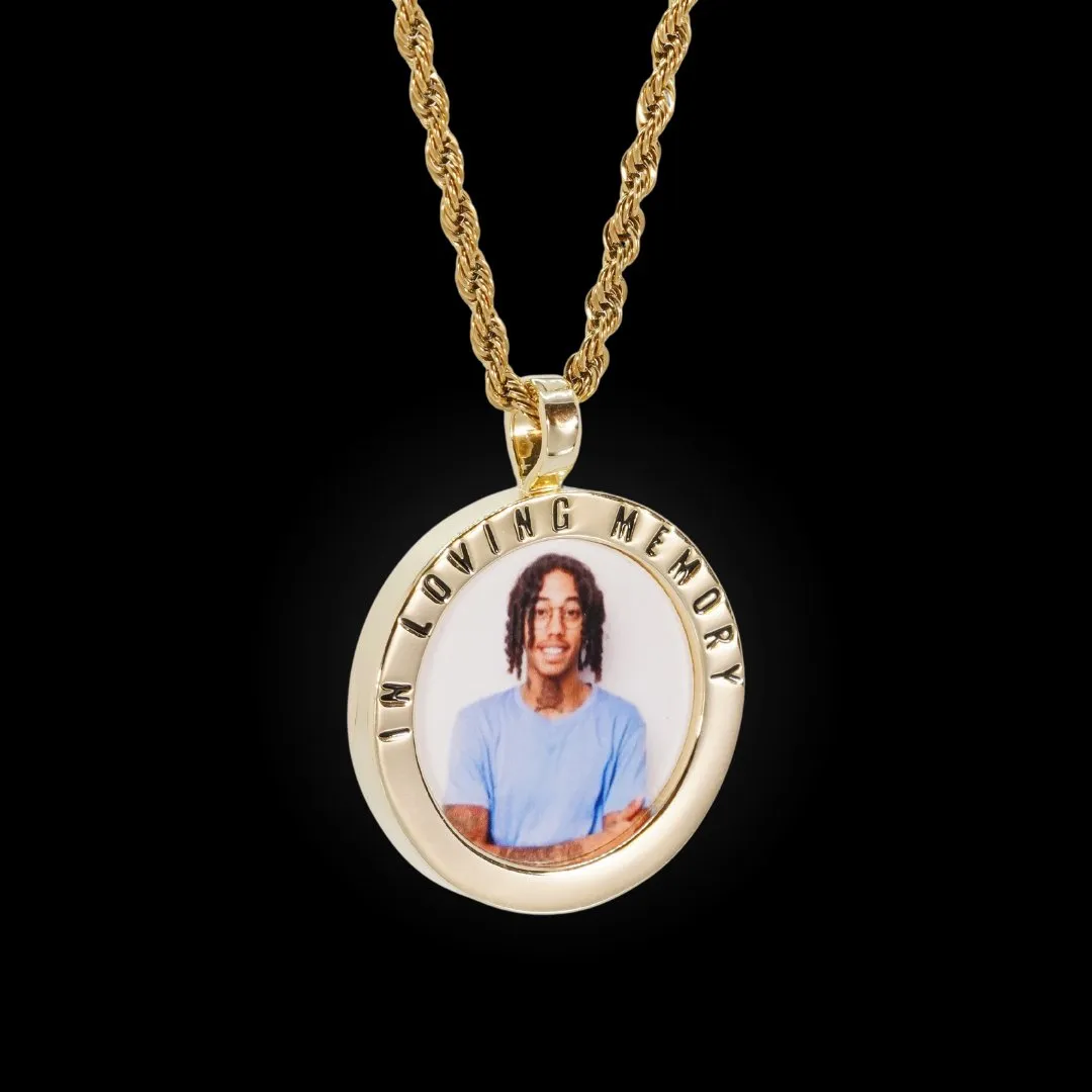 In Loving Memory Photo Pendant