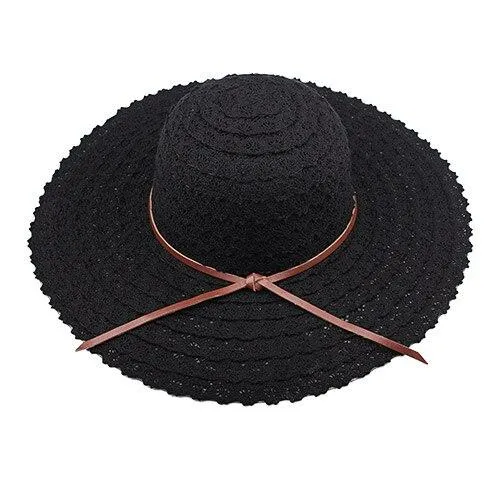 INNOVATO Foldable Floppy Wide Brim Straw Sun Hat