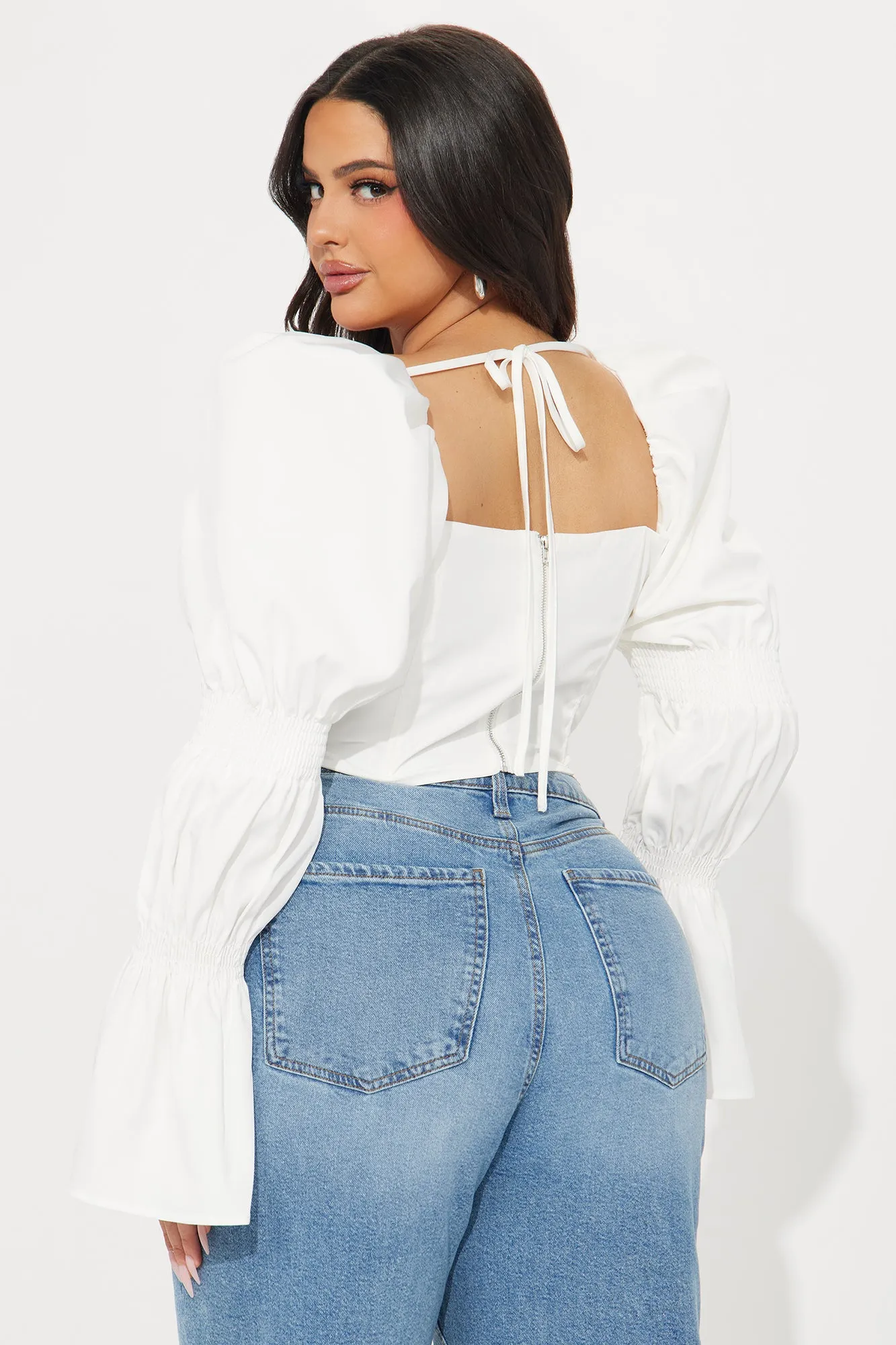 Ivy Corset Top - White